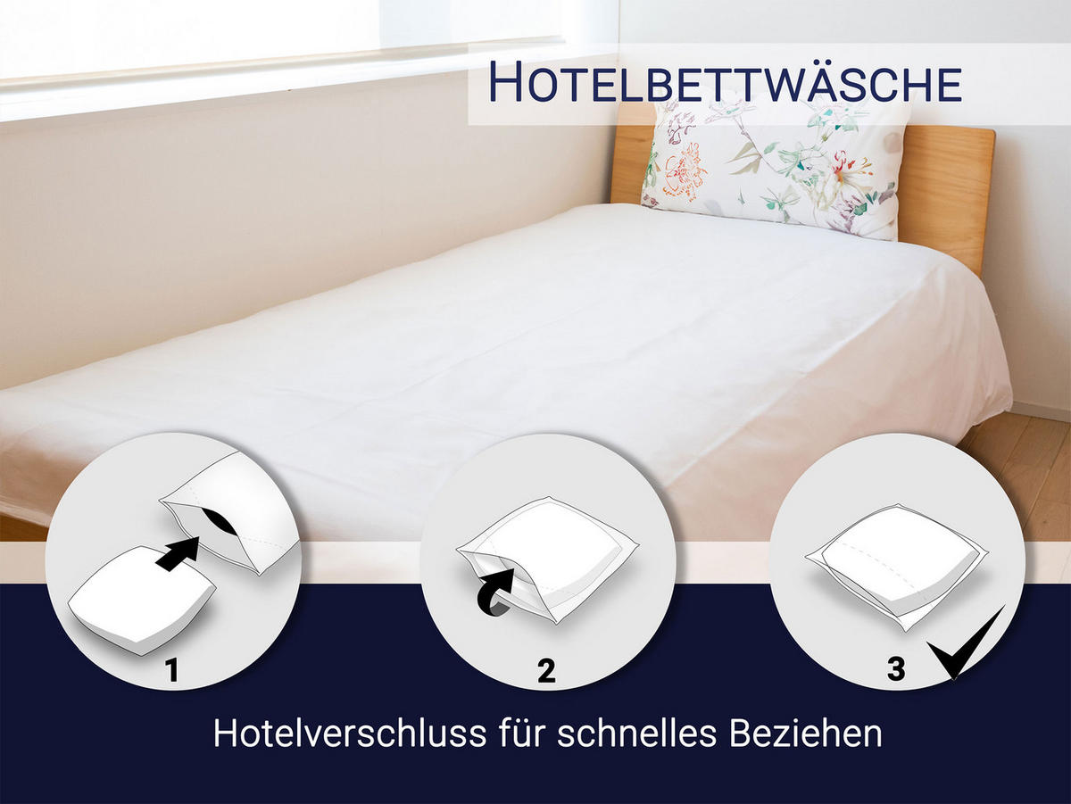 BETTWÄSCHE, 140x200 cm, 100% Baumwolle, Weiß - Weiß, Textil (140/200cm) - Zollner