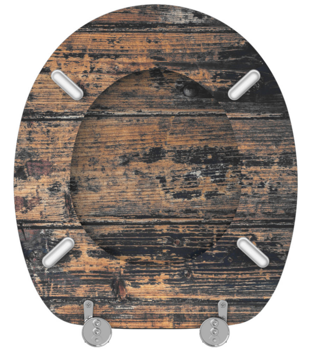 WC-SITZ Vintage - Braun, Holzwerkstoff (38/6/47cm) - Sanilo