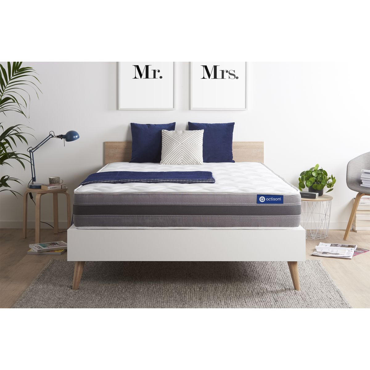 MATRATZE Actilatex relax Latex und Memory-Schaum 160 x 220 cm h2 - Weiß, Textil (160/220cm) - ACTISOM