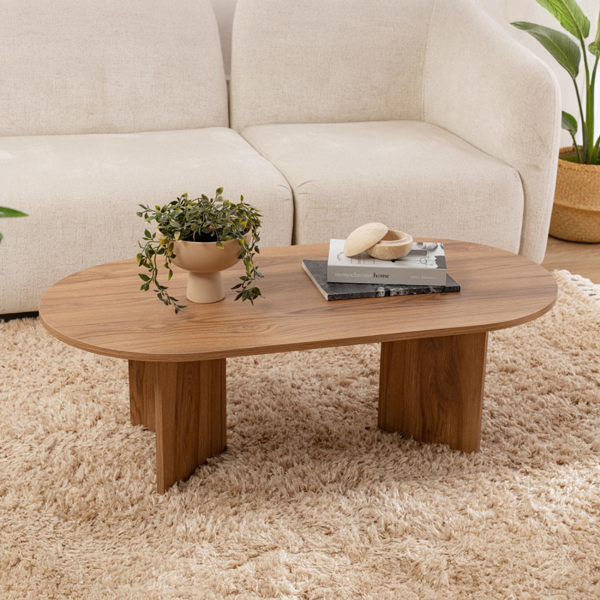 COUCHTISCH Raav Braun - Braun, Holzwerkstoff (60/120/40cm) - Concept Usine