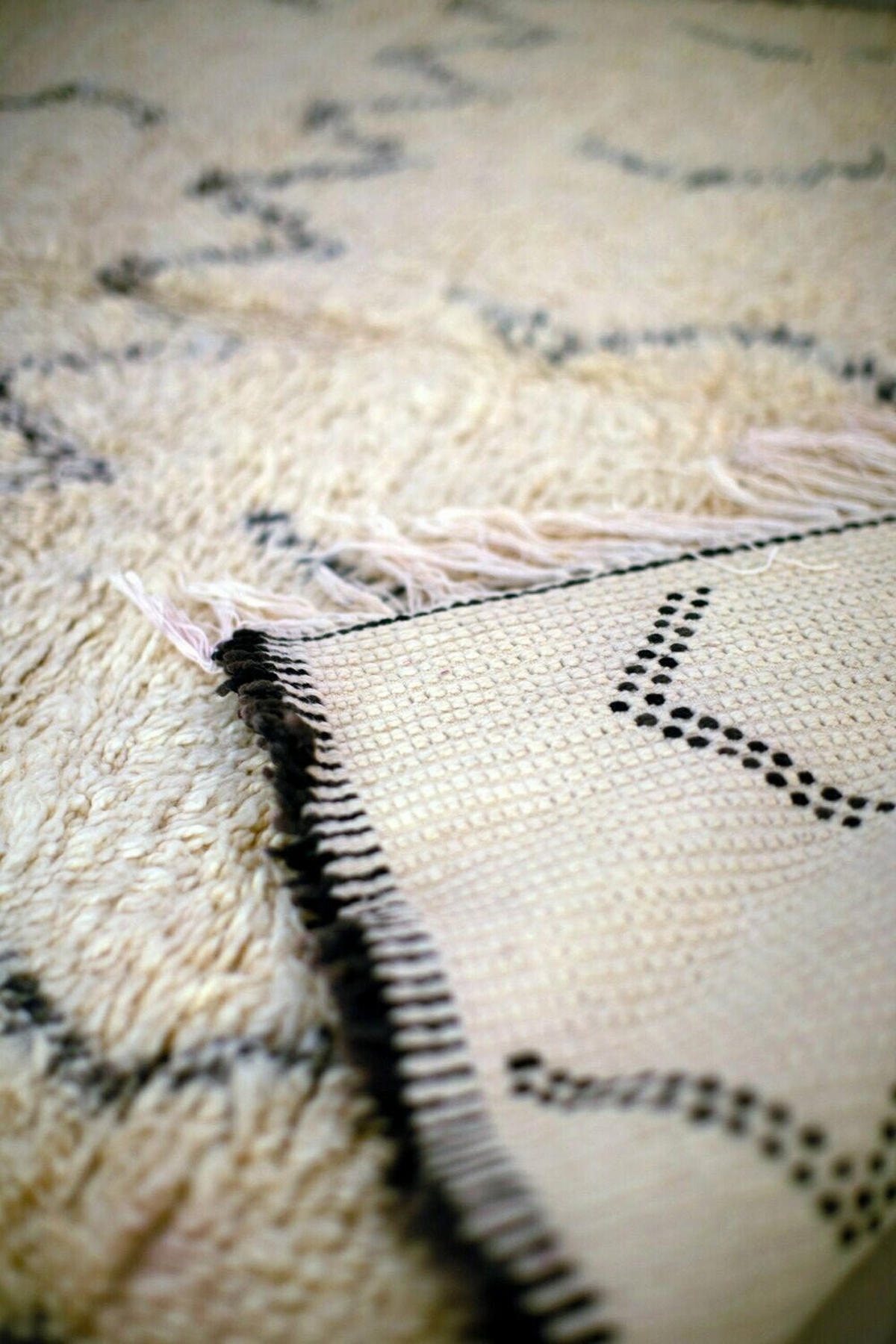 BERBERTEPPICH marokkanisch schwarz weiß Medina beige - Beige, Naturmaterialien (250/350cm) - AFK Living