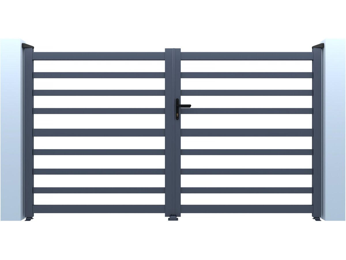 TOR martin Grau - Grau, Metall (300/180/180cm) - Habitat Garten