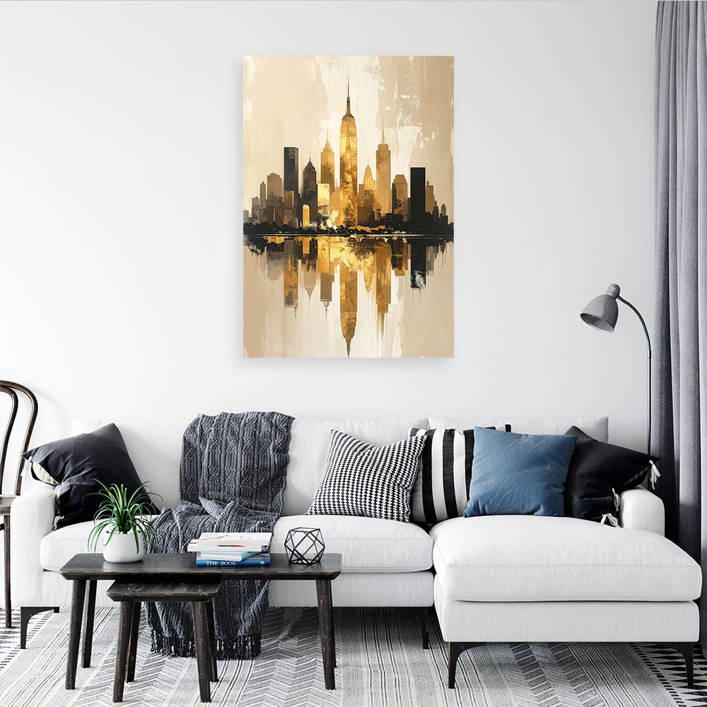 Thumbnail - Feeby Leinwandbild, Beige, Textil, Stadtarchitektur, Rechteckig, 40x60 cm, Bilder und Zubehör, Wandbilder, Leinwandbilde...