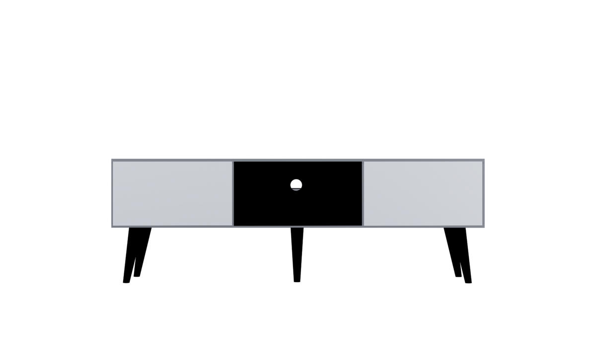 LOWBOARD Toronto II 35/55,2/160 cm - Grau, Holzwerkstoff (35/55/160cm) - Kocot Kids