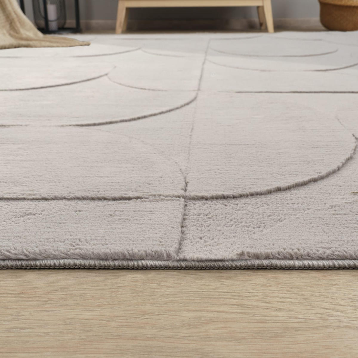 FLACHWEBETEPPICH Boho Grau 160 x 220 cm - Grau, Kunststoff (160/220cm) - TT Home