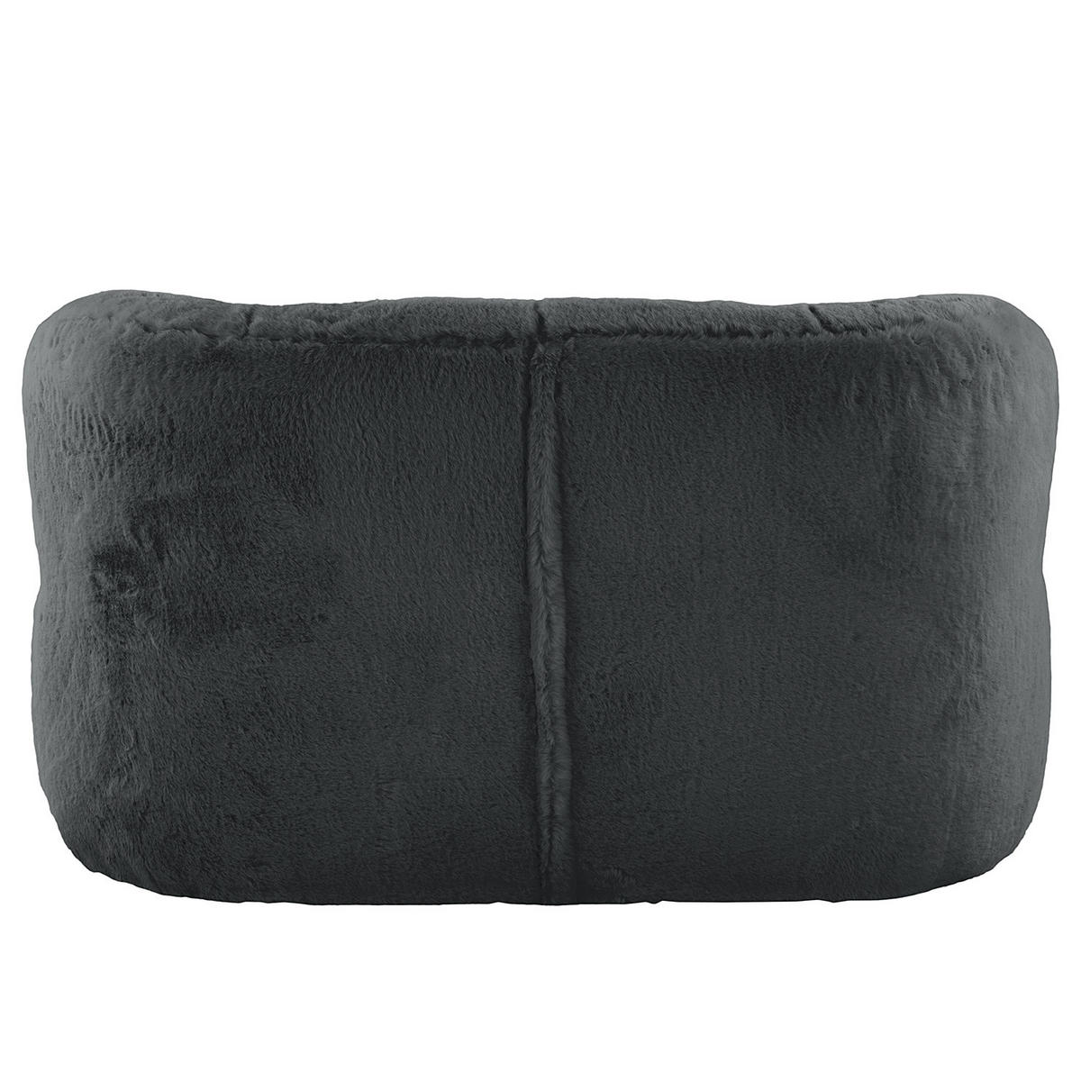 1,5-SITZER SOFA - Blaugrau/Schwarz, Kunststoff/Textil (134/75/84cm) - home24