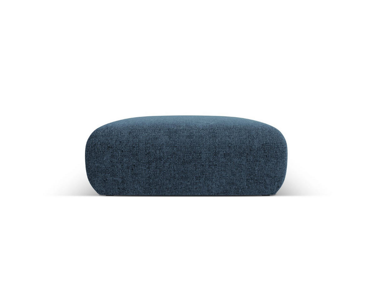 POUF Molino aus Chenille-Stoff königsblau - Blau, Textil (100/36/100cm) - Micadoni