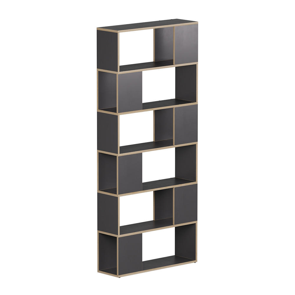 RAUMTEILER Eneos Anthrazit/Eiche 80 x 186 cm - Eichefarben/Anthrazit, Holzwerkstoff (80/186/24cm) - Vicco