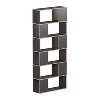 RAUMTEILER Eneos Anthrazit/Eiche 80 x 186 cm - Eichefarben/Anthrazit, Holzwerkstoff (80/186/24cm) - Vicco