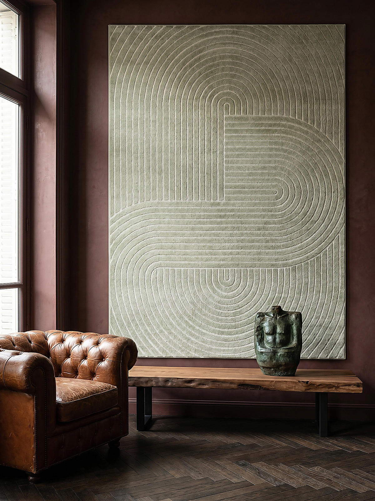 TEPPICH Outdoor Geometrisch MEZEN Polypropylen Grün 120 x 160 cm - Grün, Textil (120/160cm) - KADIMA DESIGN