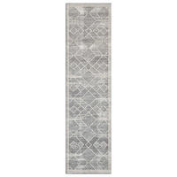 KURZFLOR-TEPPICH Flair 178 Grau 80x300 cm - Grau, Textil (80/300cm) - carpet city