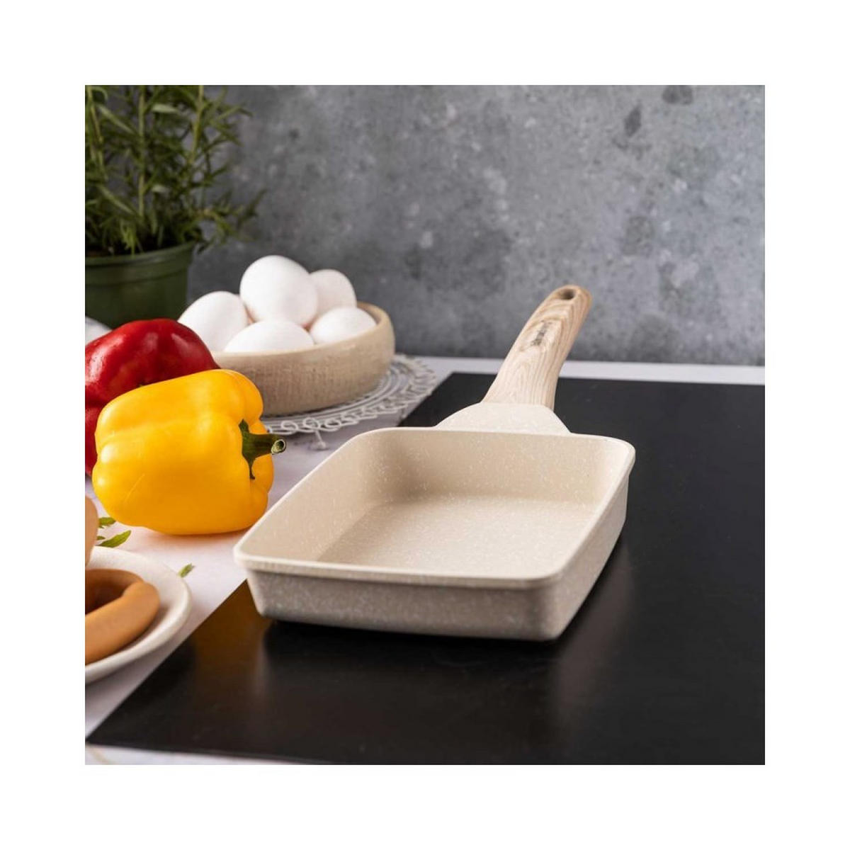 PFANNKUCHENPFANNE Creme 36/15/4 cm 56772 - Creme, Metall (20cm) - Klausberg 