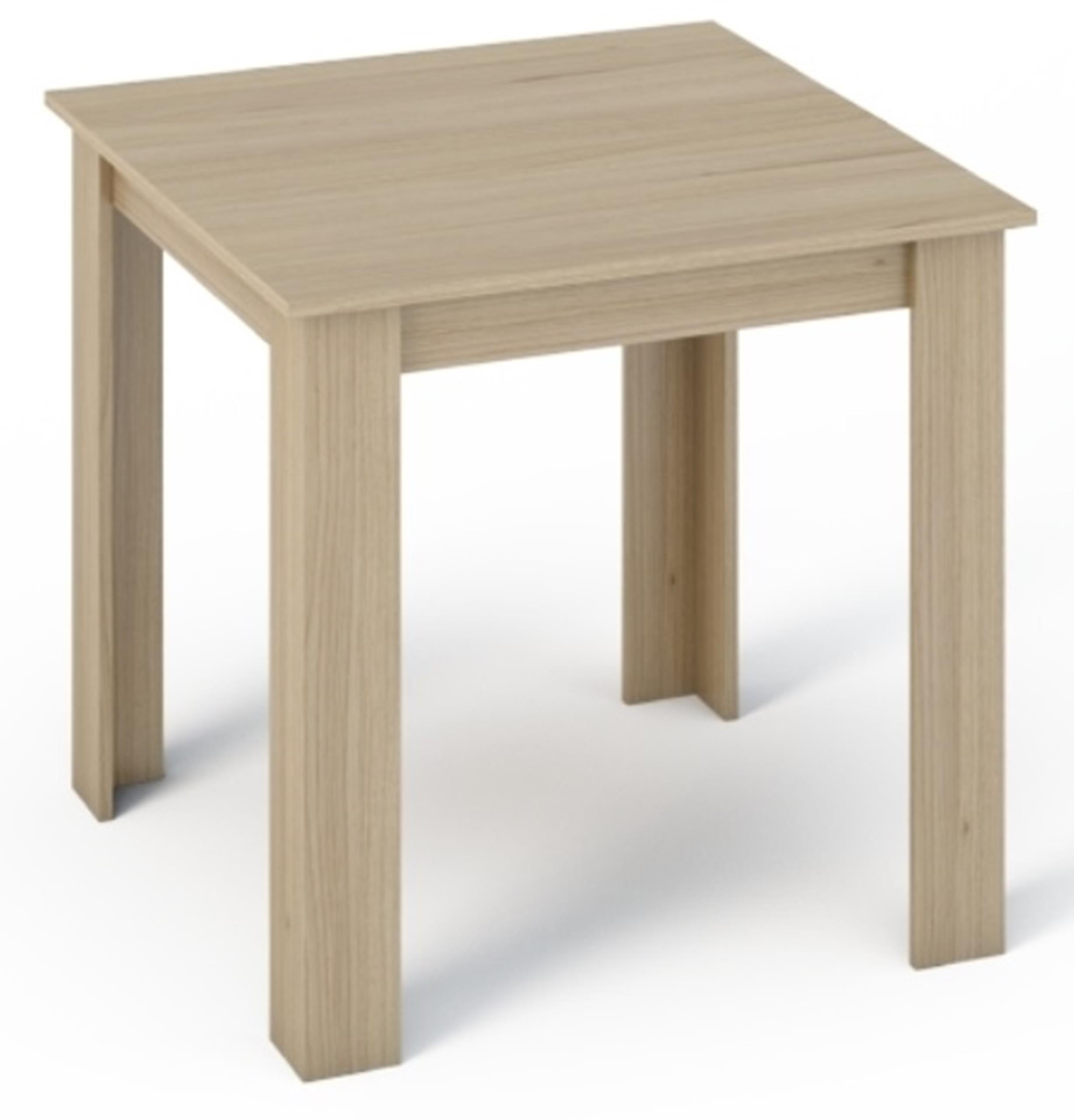 TISCH Kongo Sonoma Eiche 80/80/75 cm Schlichte - Sonoma Eiche, Holzwerkstoff (80/80/75cm)