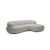 ECKSOFA Wesper S – Eckcouch mit Elektrischer Sitzverstellung, L-förmig, Freistehend, Relaxfunktion, 183x284x79 cm – Rechte, Hellgrau - Hellgrau, Holz/Textil (284/113cm) - DomoHome