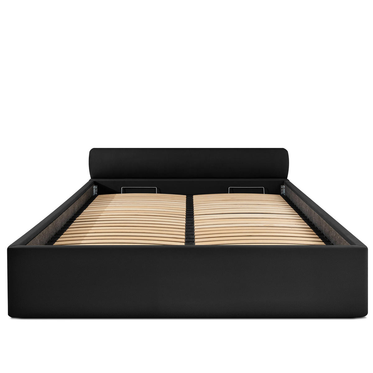 POLSTERBETT LUNEO - Schwarz, Holz/Holzwerkstoff (182/204cm) - KONSIMO®