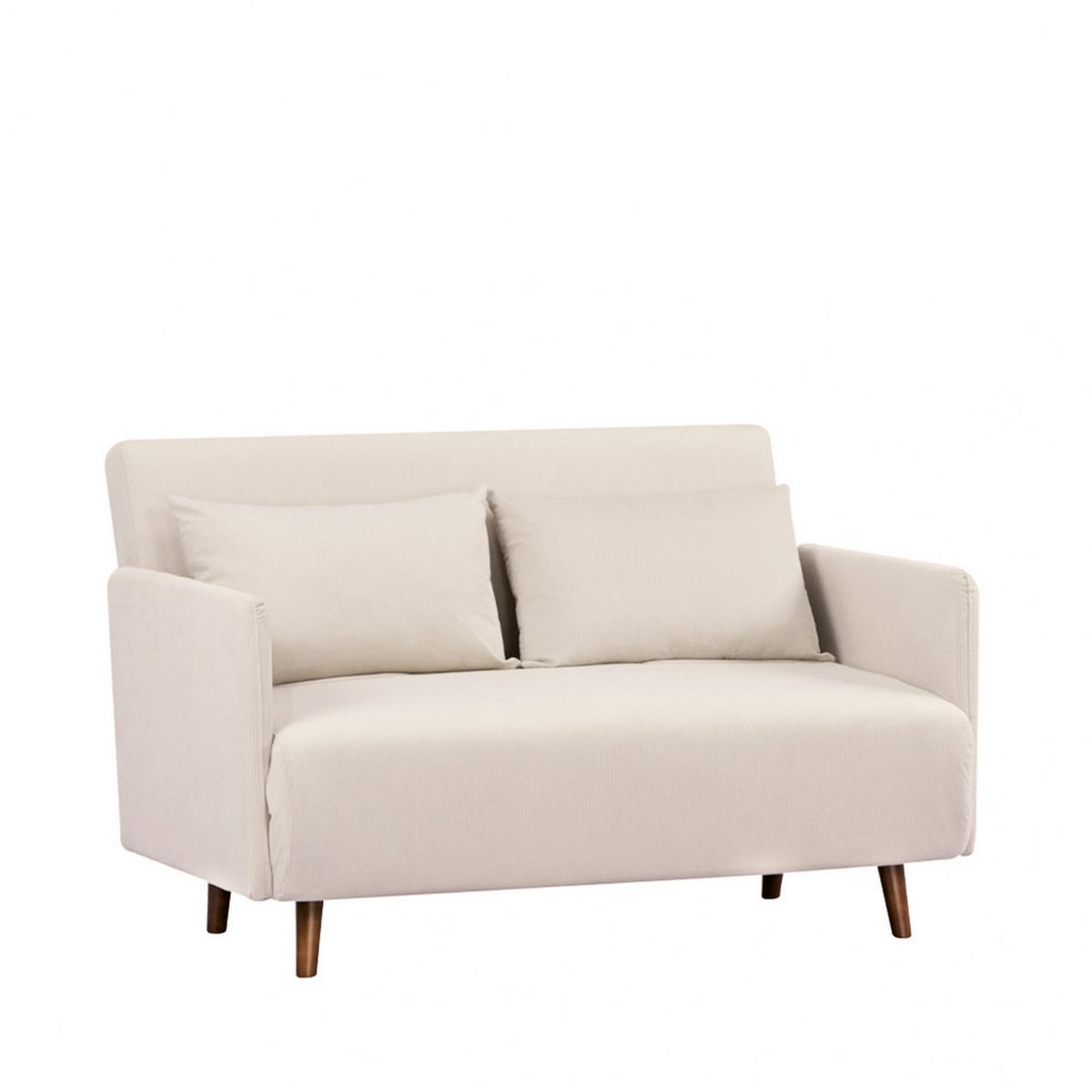 BETTSOFA - Beige - Beige, Textil (132/80/88cm) - Drawer