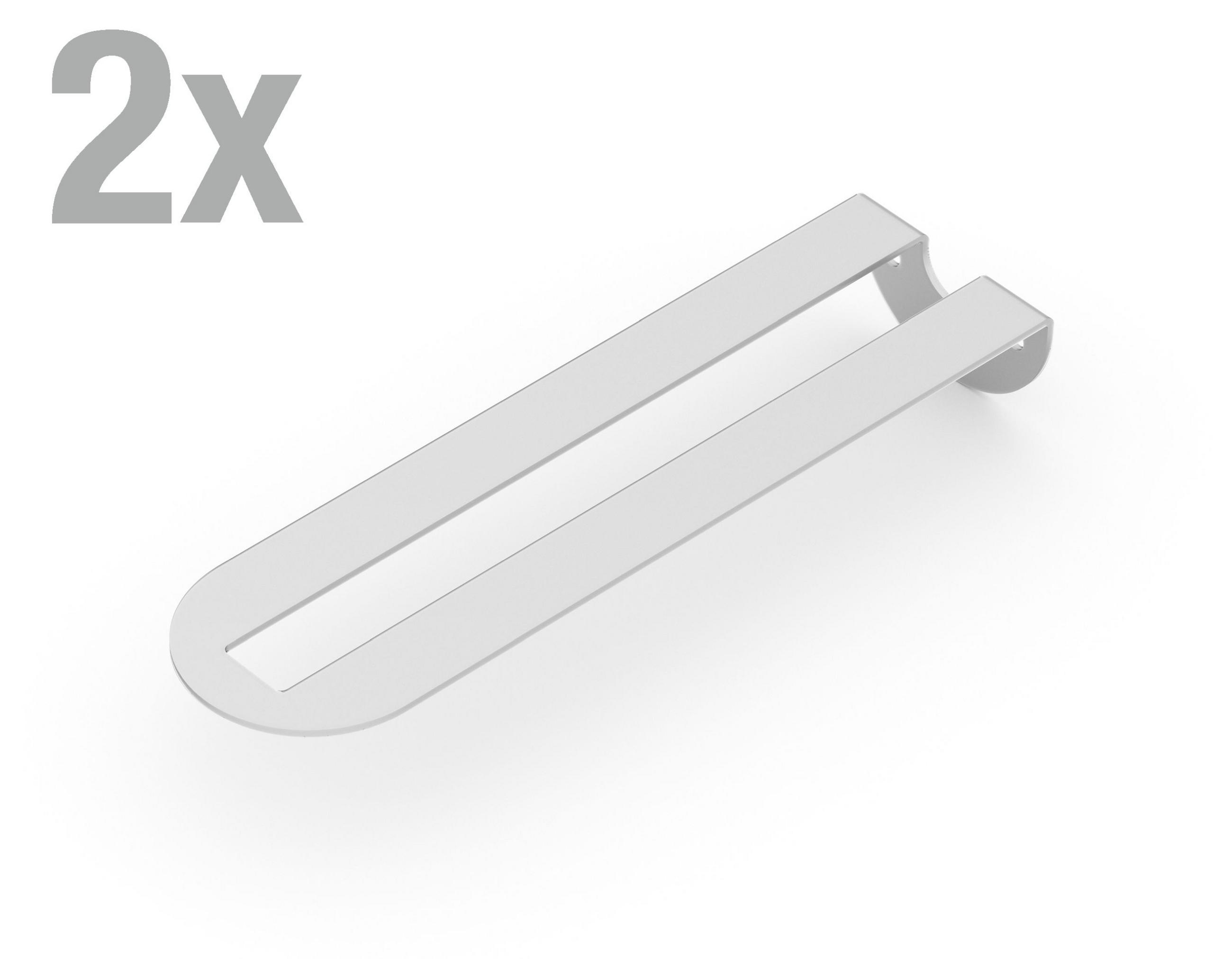 REGALTRÄGER als 2er Set Gina, Stahl in verschiedenen Trendfarben - Grau, Metall (5/6/22cm) - Alberts