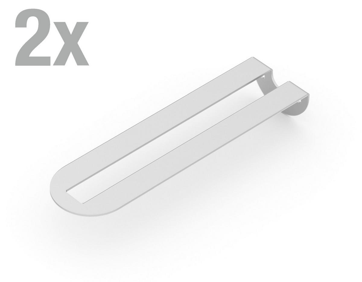 REGALTRÄGER als 2er Set Gina, Stahl in verschiedenen Trendfarben - Grau, Metall (5/6/22cm) - Alberts