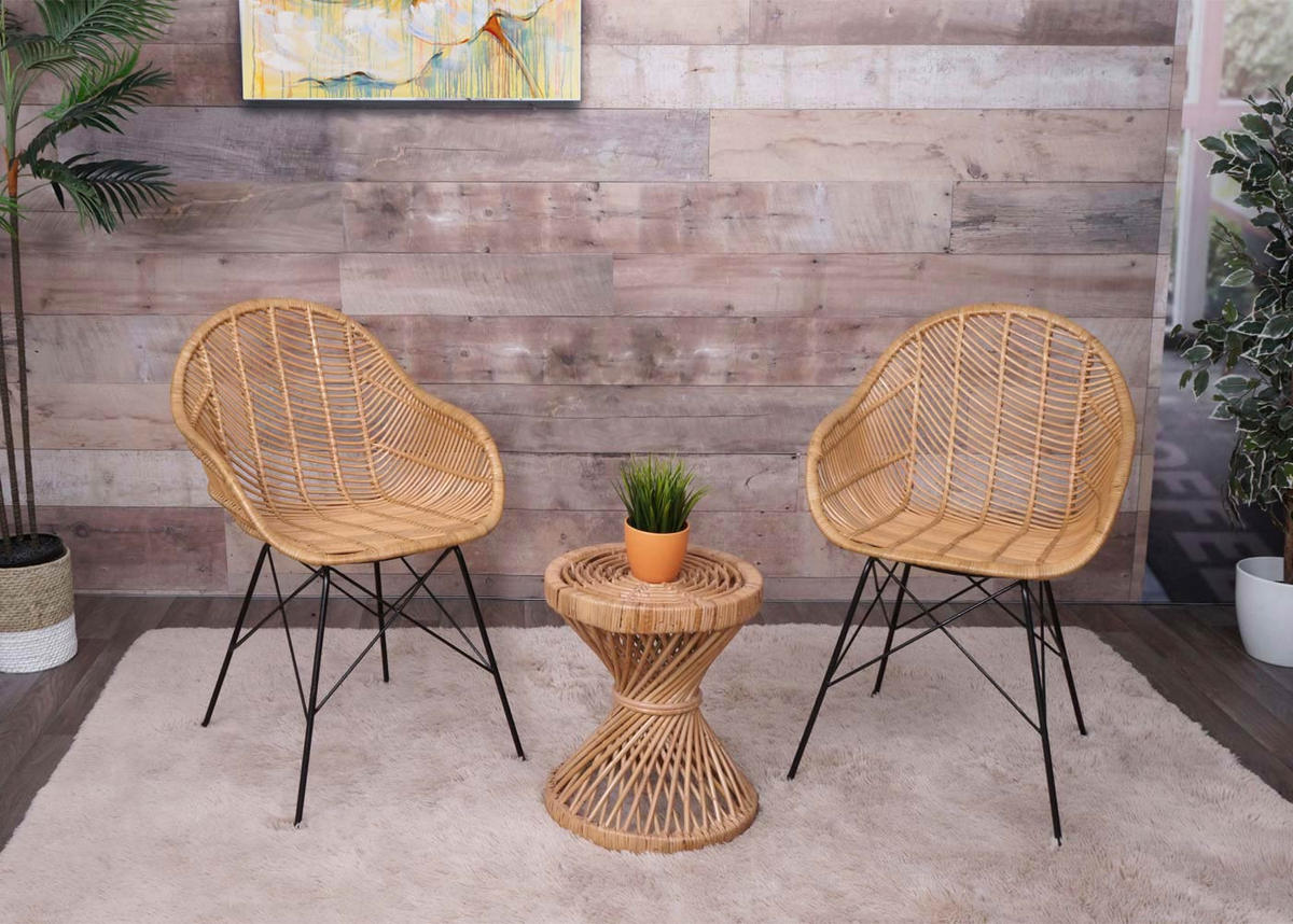 BEISTELLTISCH rund Braun - Braun, Holz (38/38/43cm) - MCW