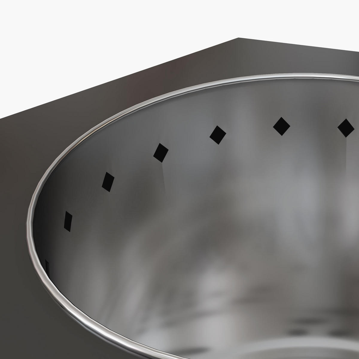 FEUERSCHALE, Metall, Edelstahl, Schwarz - Schwarz, Metall (38.8/46.5/45cm) - Outsunny