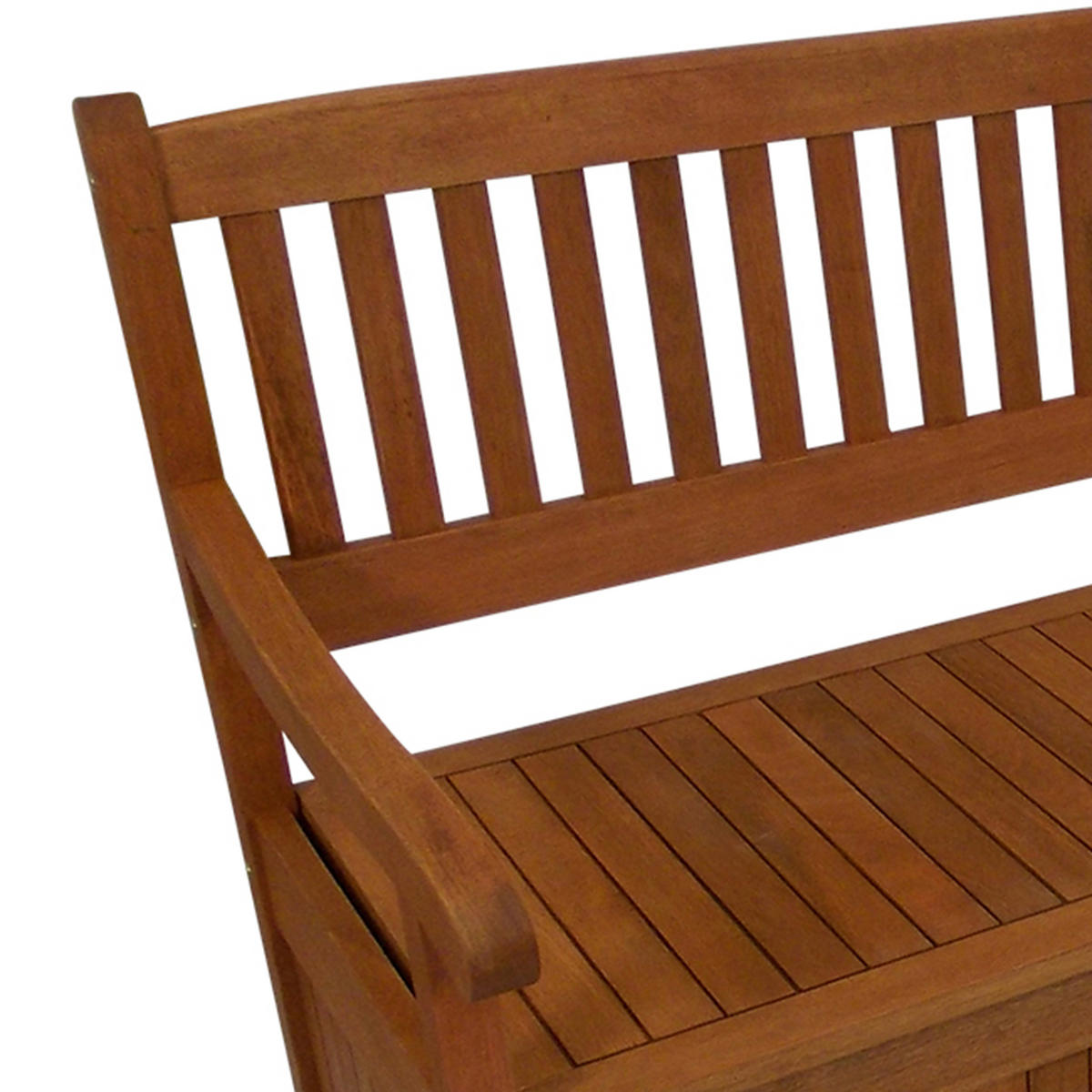 GARTENBANK Porthsmouth - mit großem Staufach unter der Sitzfläche, Eukayltpus geölt - Braun, Holz (180/90/64cm) - TPFGarden