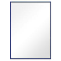 SPIEGEL - Blaues Holz - Blau, Holz/Papier (70/100/2cm) - Poster&Frame