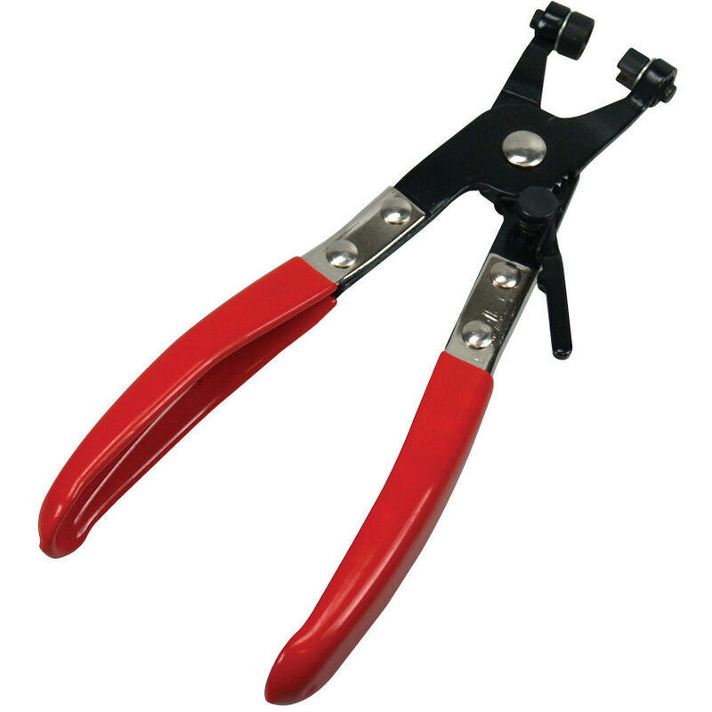 SCHELLE – Verfügt über eine strukturierte Oberfläche für eine schnelle Montage, ohne die Bauteile zu beschädigen. - Rot, Metall (22/1/1cm) - DCA