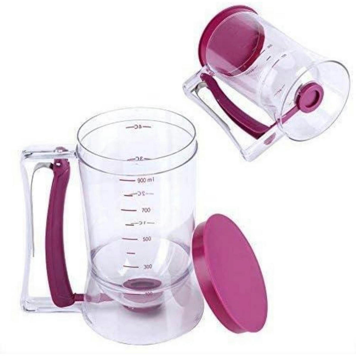 TEIGSPENDER 900ml mit Messskala - Transparent, Kunststoff (0.9L)