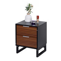 NACHTTISCH - Multicolor, Holz/Holzwerkstoff (33/40/50cm) - Relaxdays