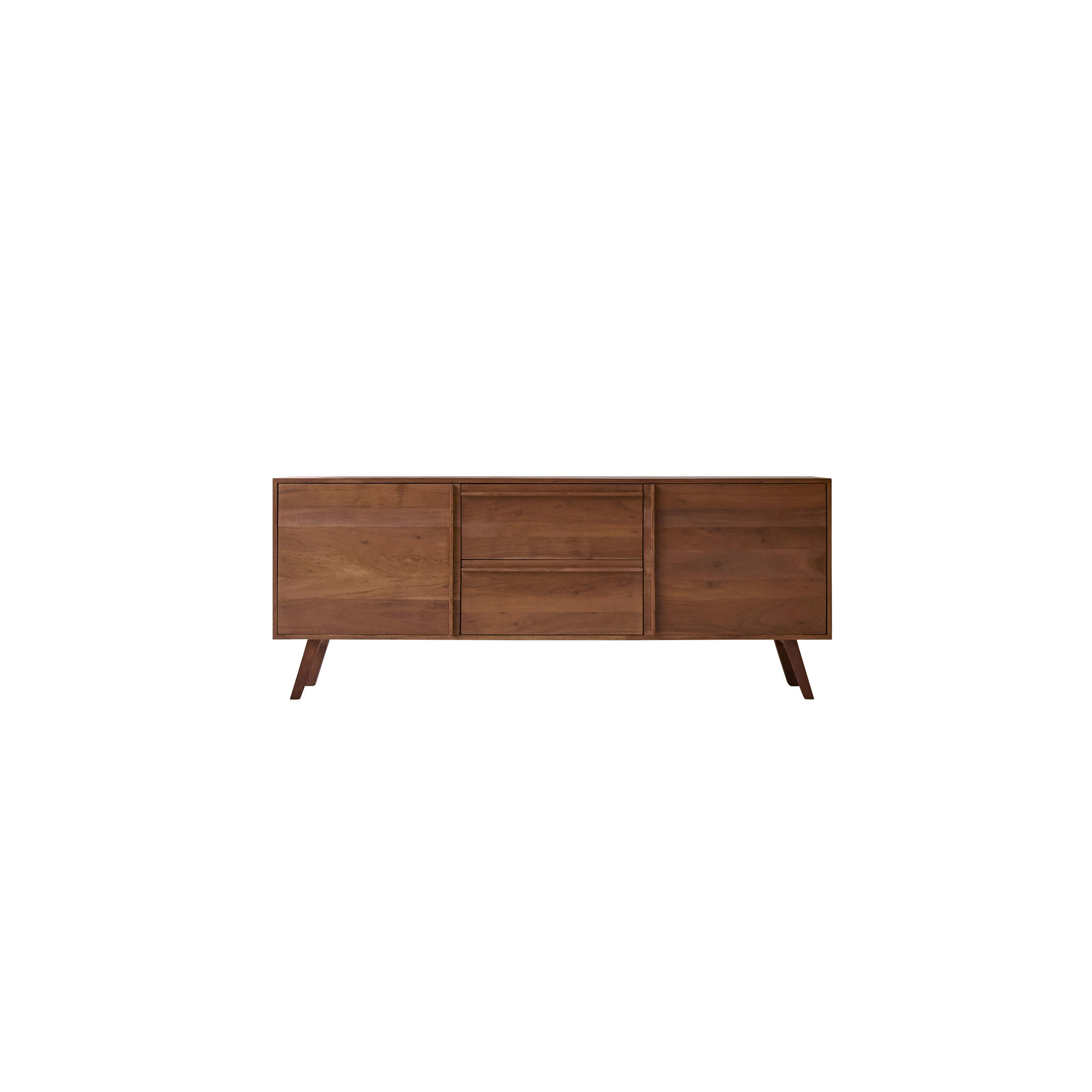SIDEBOARD Niels Braun aus Akazie - Braun, Holz (175/70/45cm) - Tikamoon