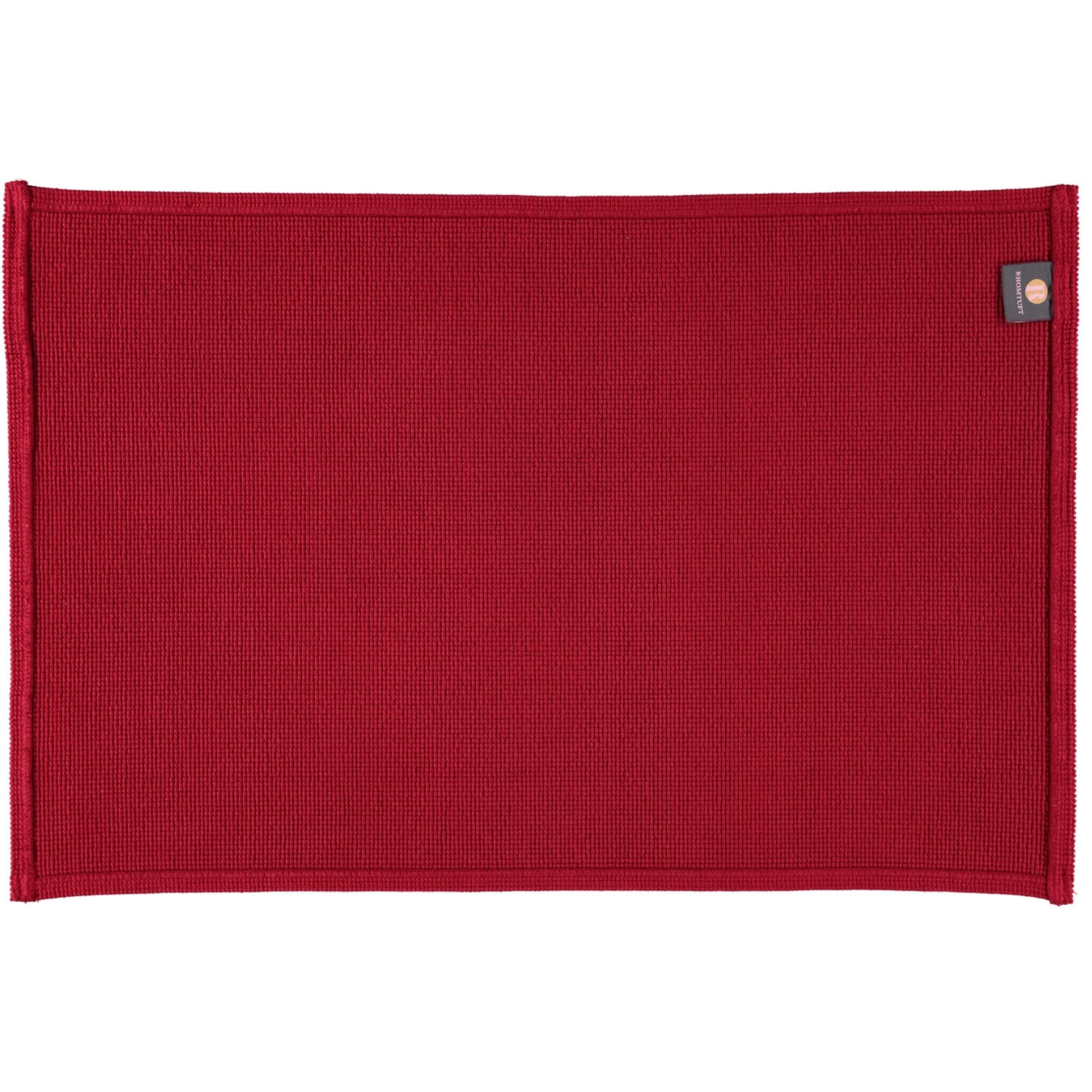 BADEMATTEN PLAIN CARDINAL - 349 - Rot, Textil (70/120cm) - Rhomtuft