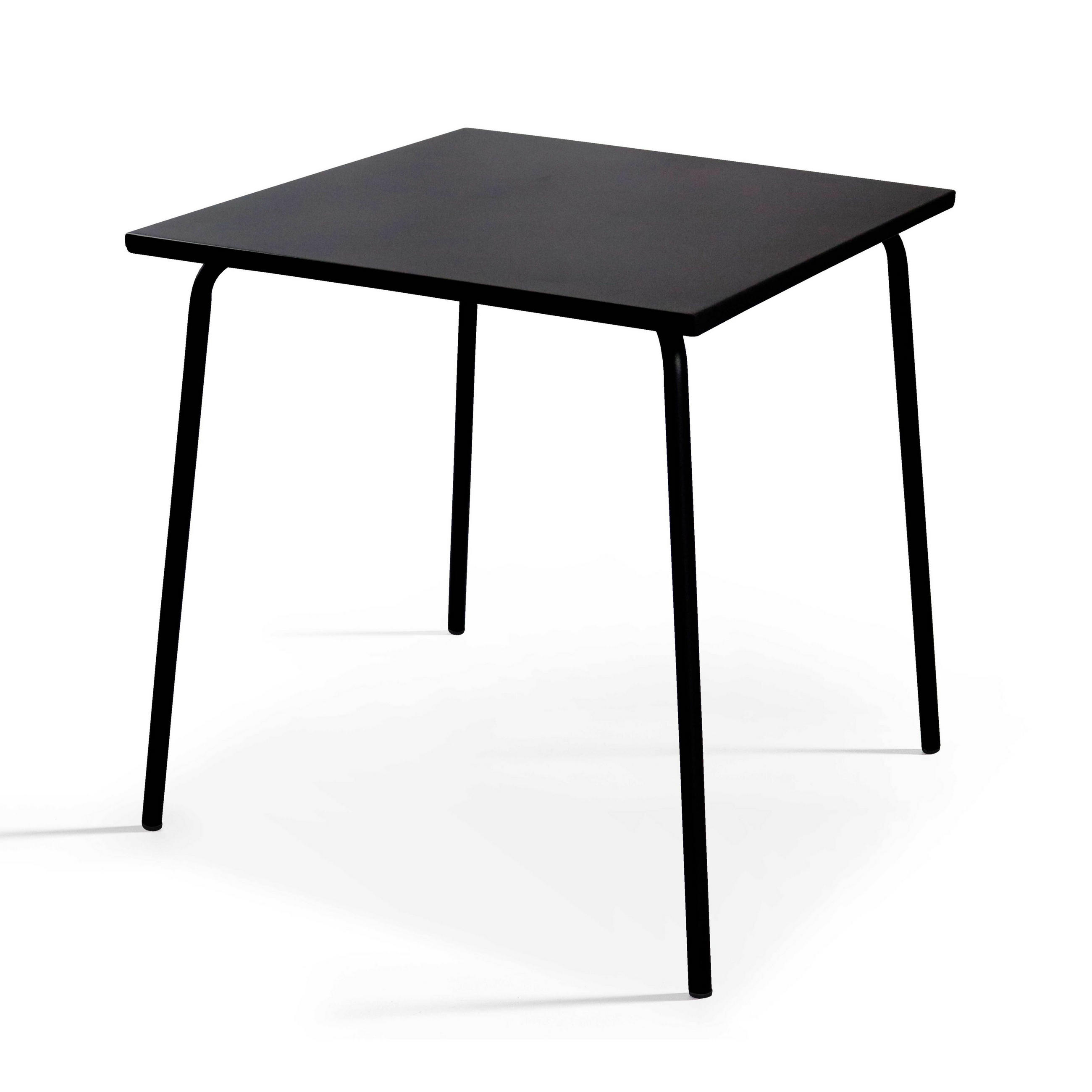 Oviala Gartentisch, Schwarz 70x72x70 cm