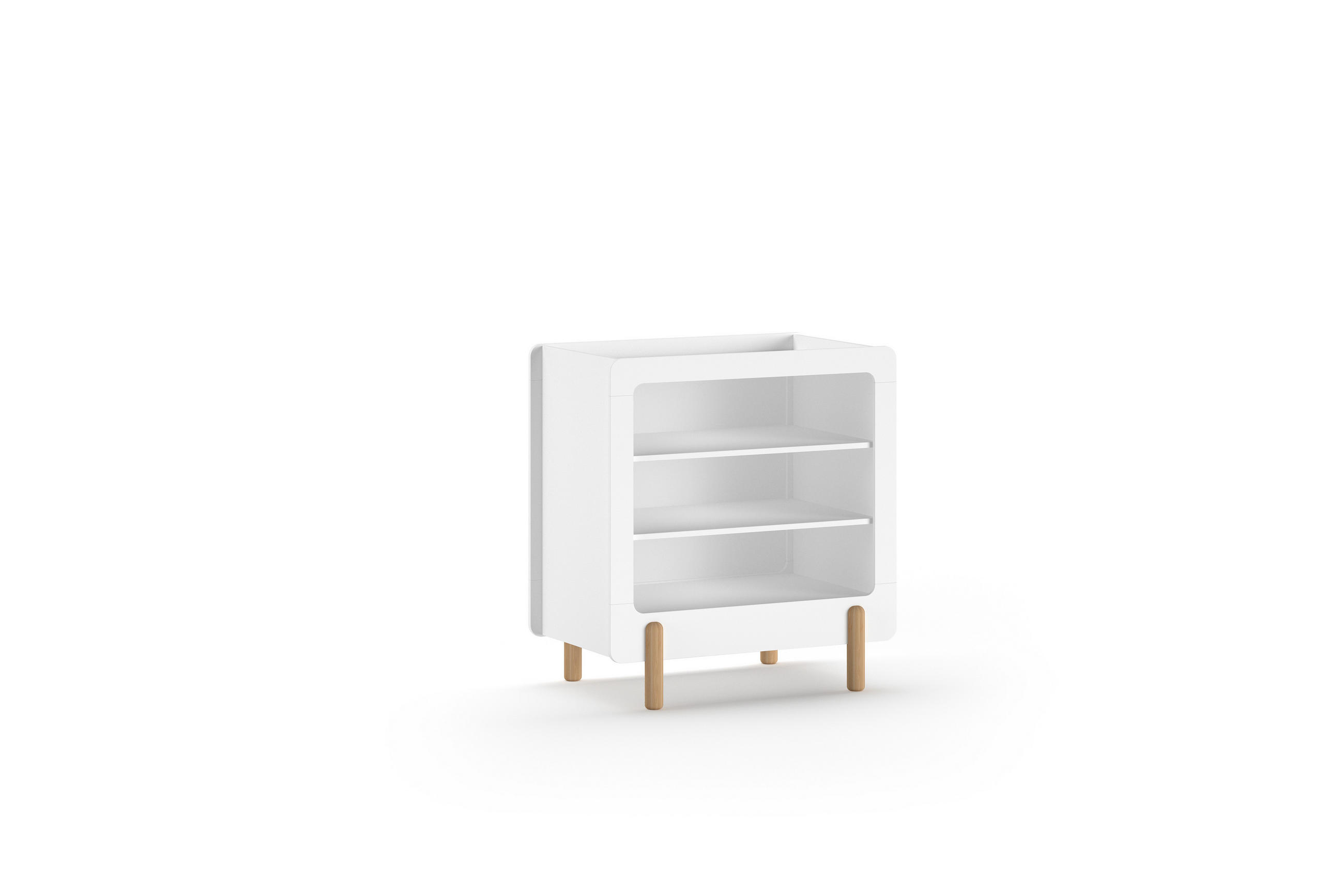 KOMMODE SMILE Weiß 88x57x96 cm - Weiß, Holz (88/96/57cm) - FURNLUX