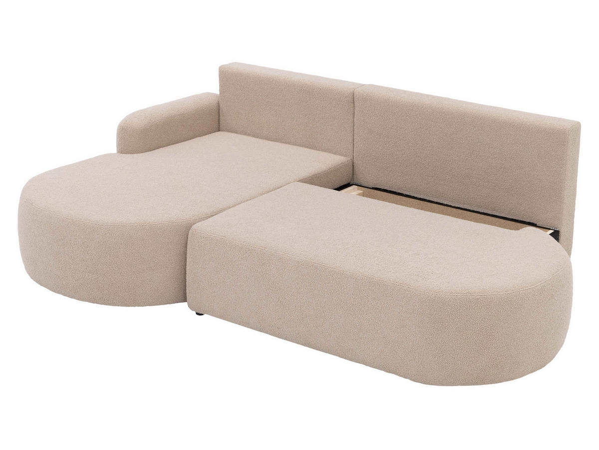 ECKSOFA Loridu O Cord, Seite: Rechts - Schwarz/Rosa, Holz/Kunststoff (274/174cm) - MIRJAN24
