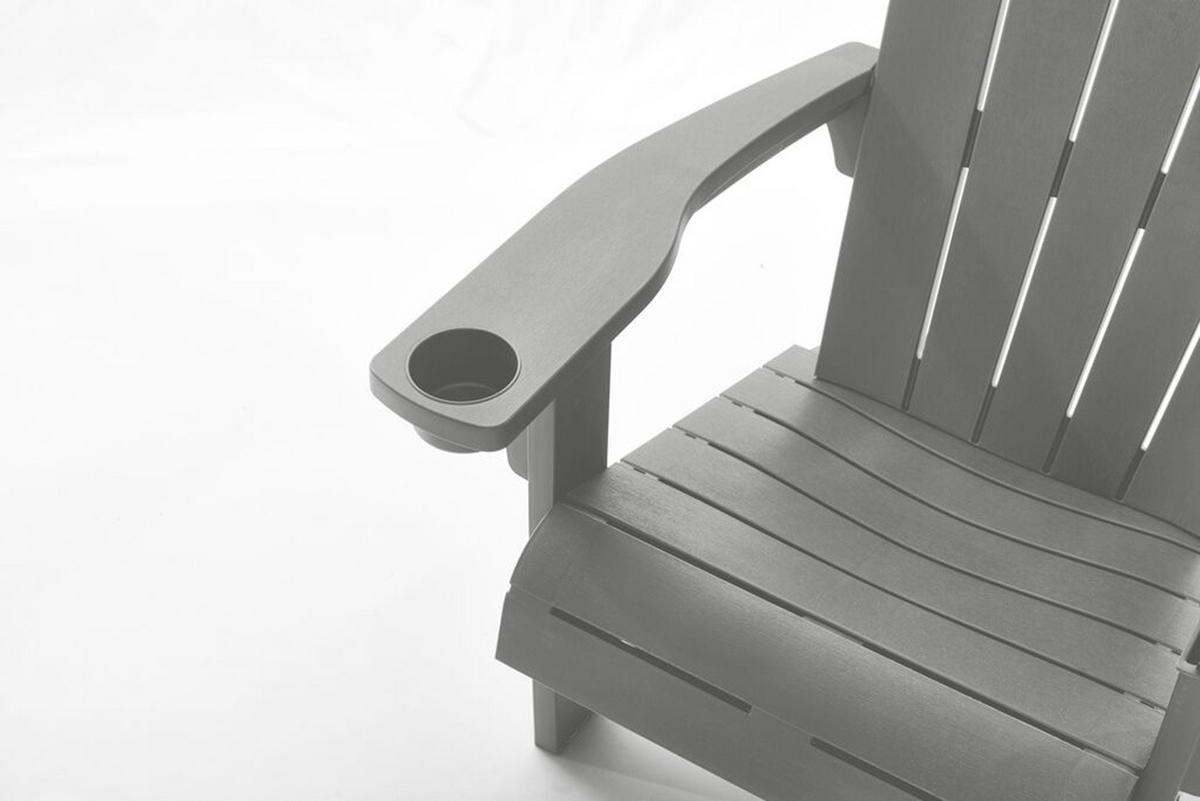 GARTENSTUHL Adirondack Alpine - Grau, Kunststoff (80/96.5/81cm) - Keter