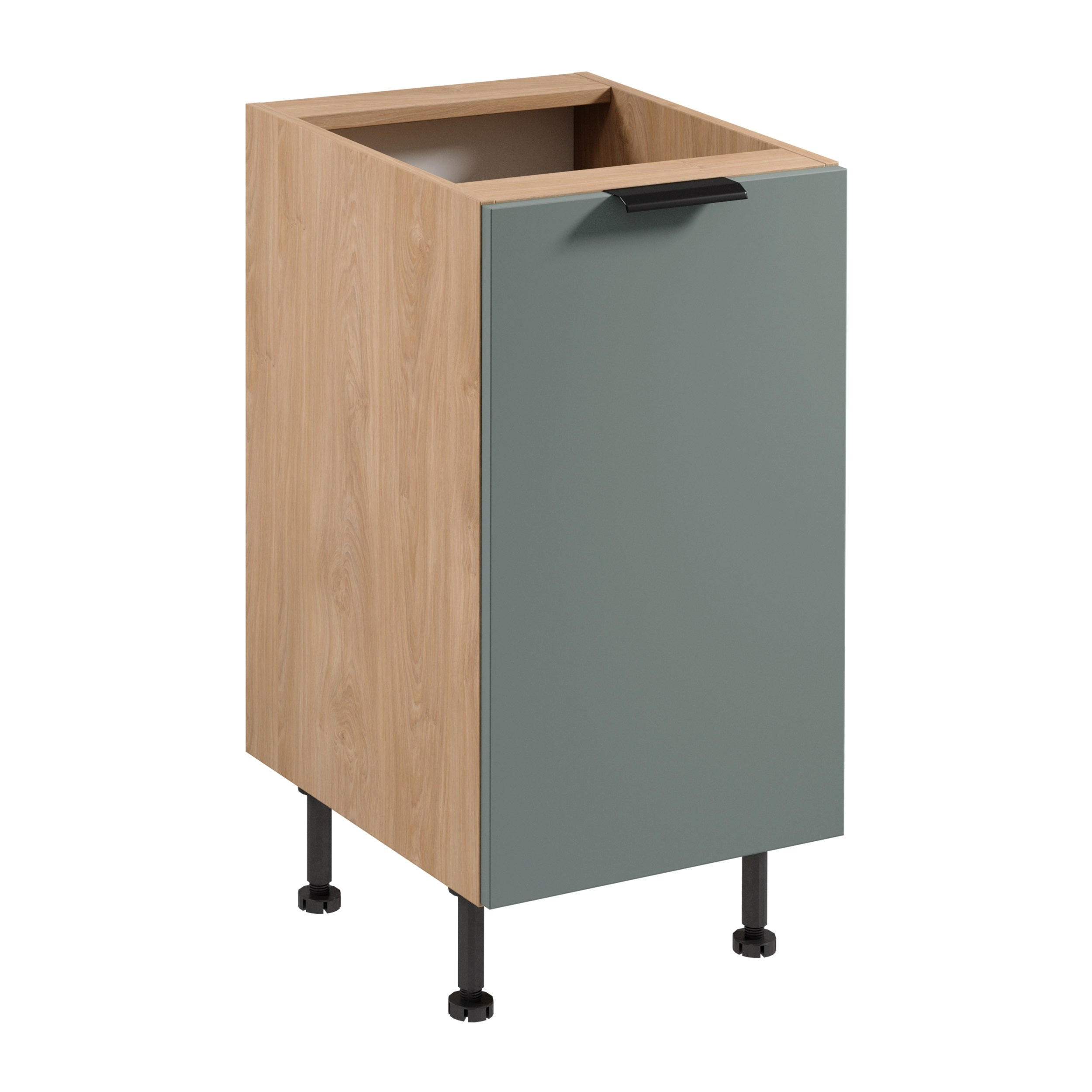 UNTERSCHRANK D45 P/L – Sorento Grün Sonoma Eiche – Grün / Sonoma Eiche - Sonoma Eiche/Grün, Holzwerkstoff (45/87/52cm) - ROYAL24_MARKT