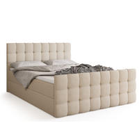 BOXBETT Detroit Duo mit Topper 140/200 Beige - Beige, Textil (140/200cm) - Bromarkt