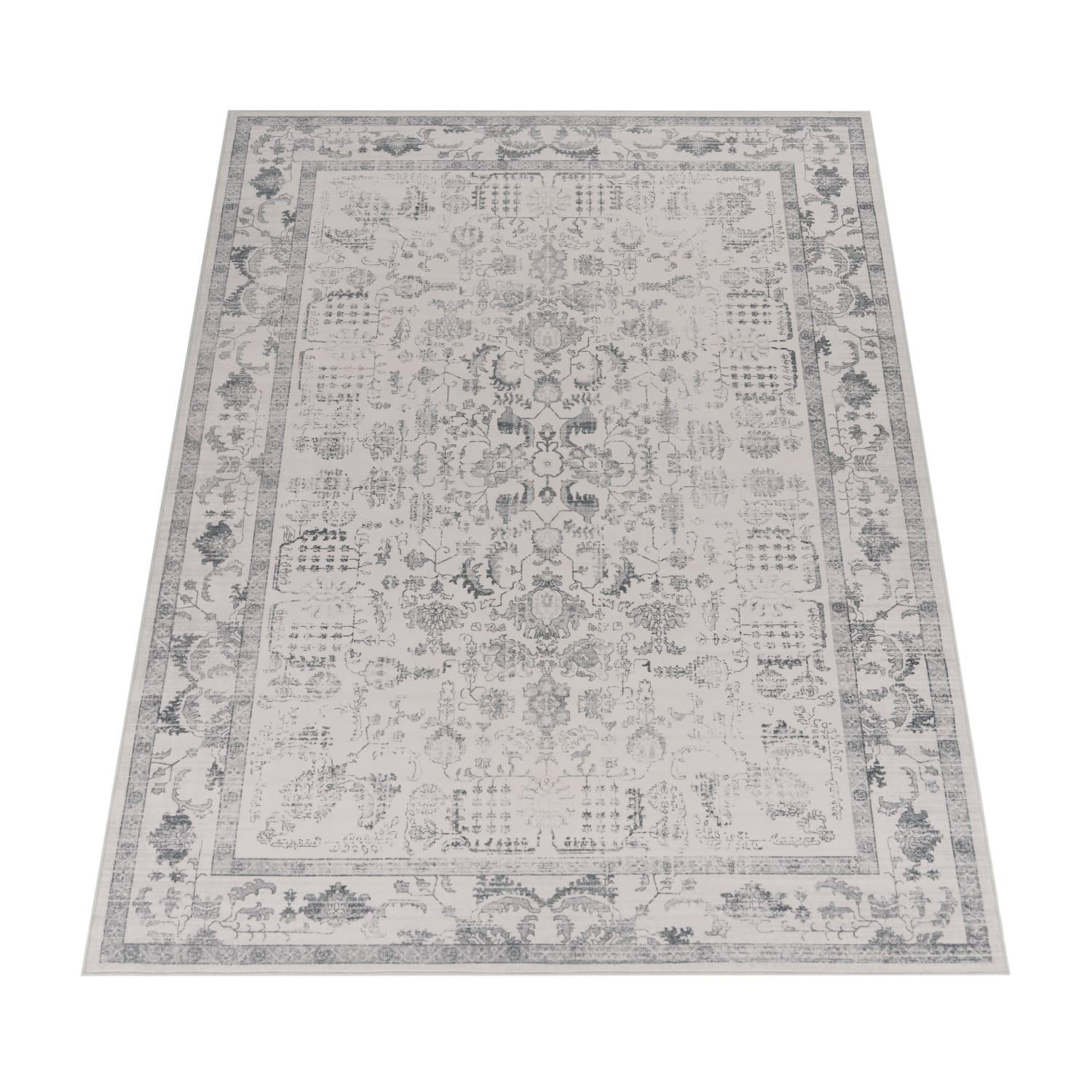 KURZFLOR-TEPPICH SEMER 427 SILBER 160X220 - Silberfarben, Kunststoff (160/220cm) - Paco Home