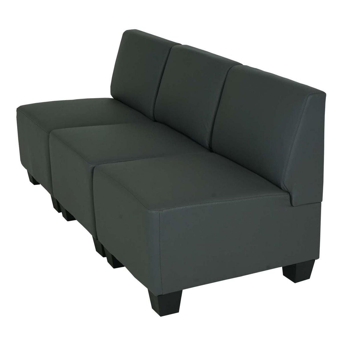 3-SITZER Grau - Grau, Textil (171/76/72cm) - MCW