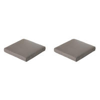 SITZKISSEN Rippe 73/73 cm 2er-Set - Braun, Textil (73/8/73cm) - Madison