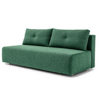 SCHLAFSOFA - Webstoff - Braun/Grün, Textil (200/86/102cm) - home24