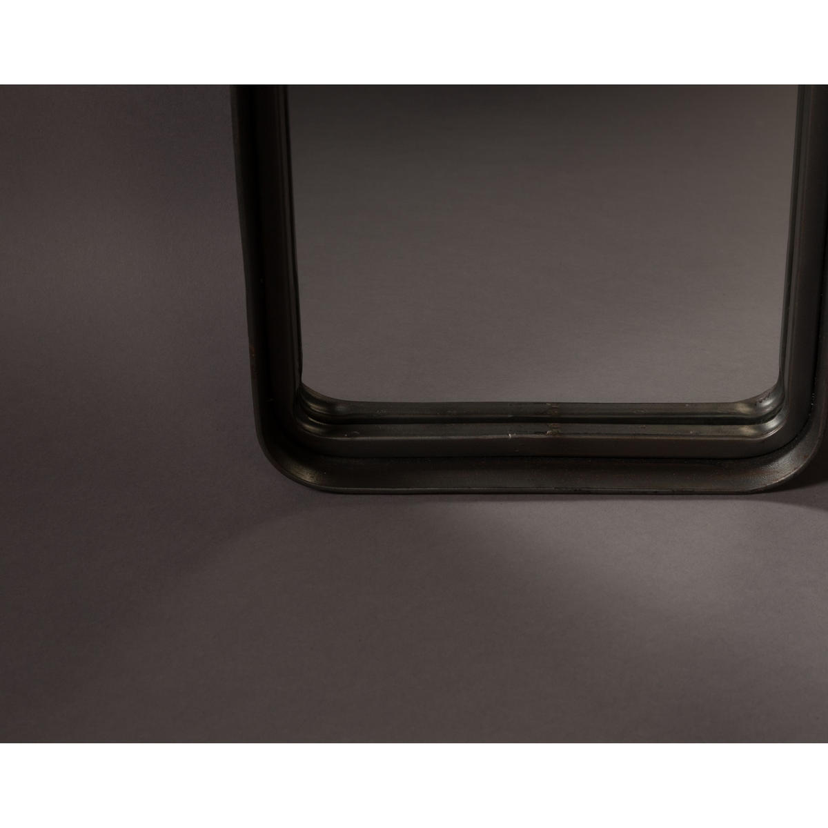 WANDSPIEGEL Blackbeam Rechteckig 20x120 cm Schwarz - Schwarz, Metall (20/120/4cm) - Dutchbone