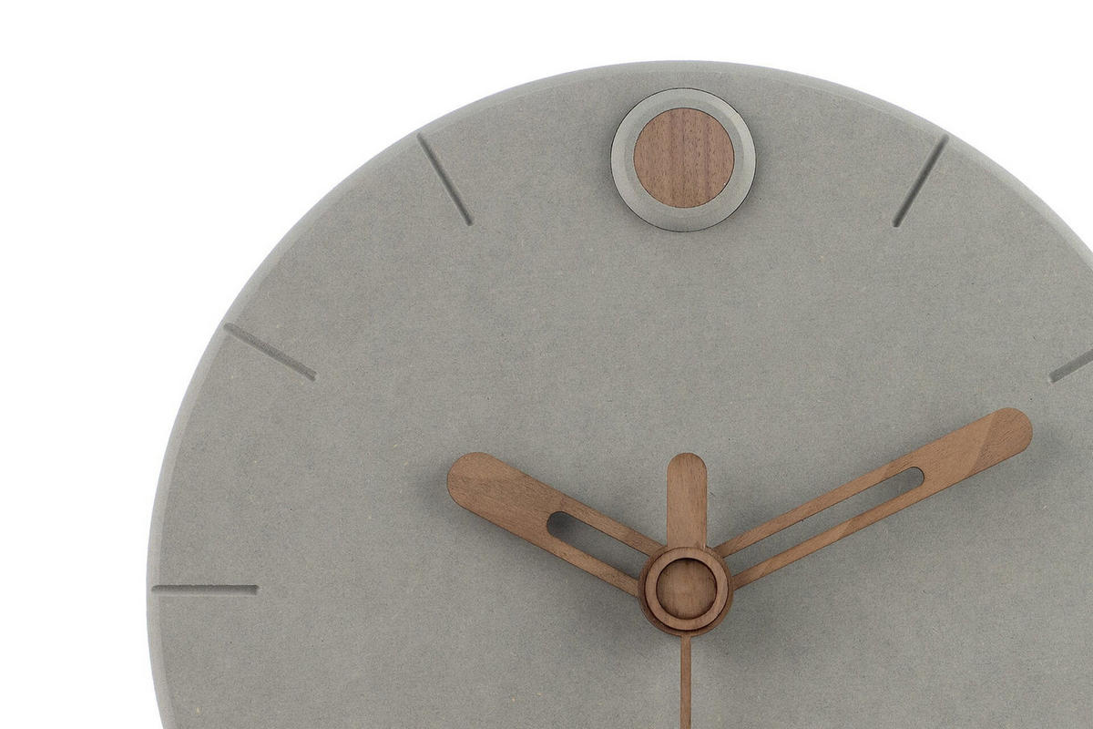 WANDUHR Design Grau 29/29 cm - Grau, Holzwerkstoff (0.62/29/1cm) - ONZENO