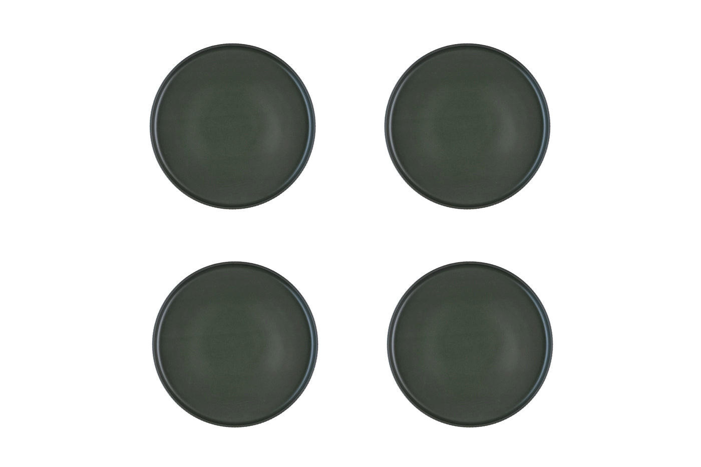 TELLER Scandi Ø21,5cm - 4er-Set - Olive - Grün, Keramik (21.5cm) - Björn