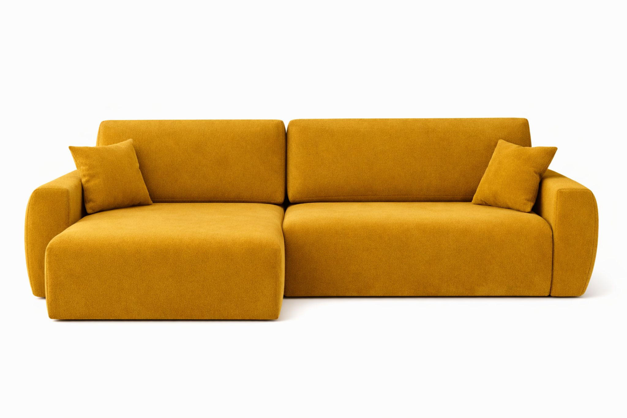 Thumbnail - Kaiser Möbel Ecksofa, Gelb, Holz, L-Form, 250x142 cm, Wohnzimmer, Sofas & Couches, Wohnlandschaften, Ecksofas