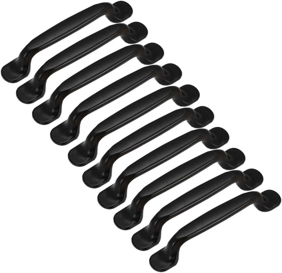 MÖBELGRIFF Schwarz 10er-Set 96 mm - Schwarz, Metall (1.5/2.4/13.1cm)