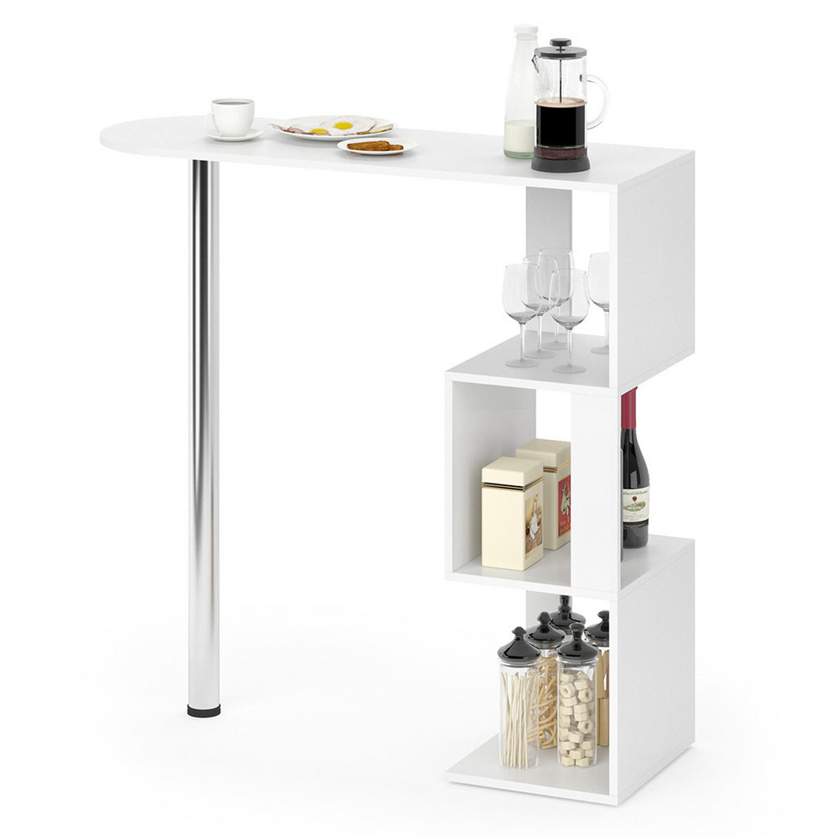 BARTISCH Vincent Weiß 113 x 39.8 cm - Weiß, Holzwerkstoff (113/111.8/39.8cm) - Vicco