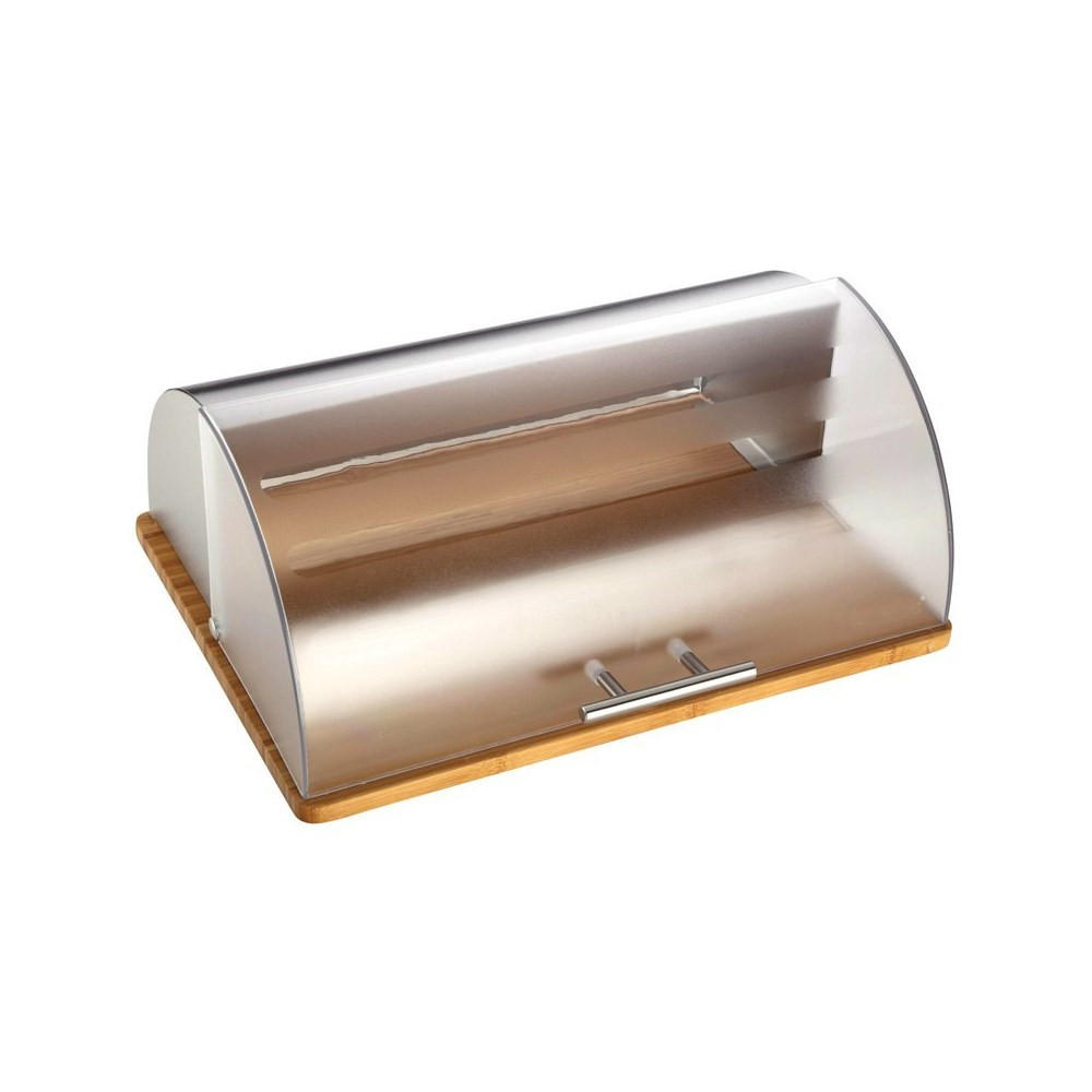 BROTKASTEN Silber 38/28/15 cm KH3210 - Silberfarben, Kunststoff (28/15/38cm) - Kinghoff 