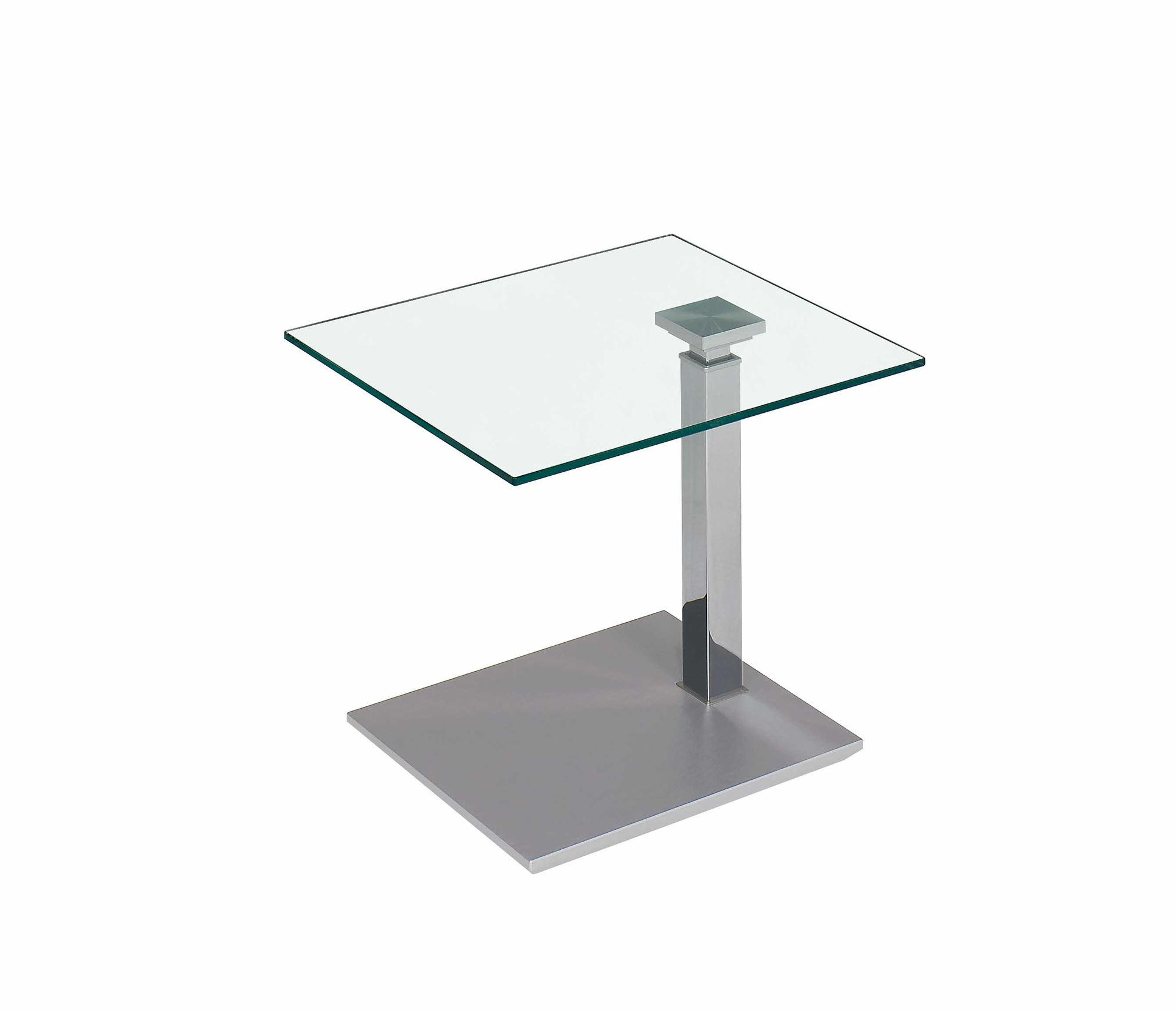 BEISTELLTISCH höhenverstellbar Charita 55x47x47 Glas Chrom/Klarglas - Chromfarben/Transparent, Glas (55/47/47cm) - 58aufmkessel