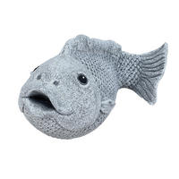 STEINFIGUR Karpfen Kunibert Koi Fisch frostfest wetterfest - Grau, Stein (34/17/22cm) - stoneandstyle